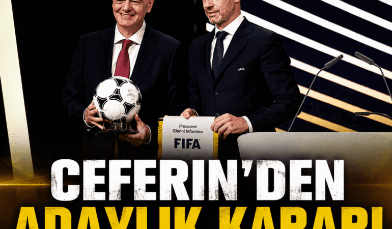 Ceferin'den FIFA başkanlığı için adaylık açıklaması