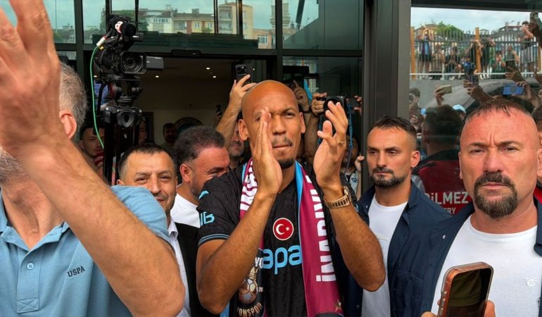 Trabzonspor'un yeni transferi Fabinho, şehre geldi