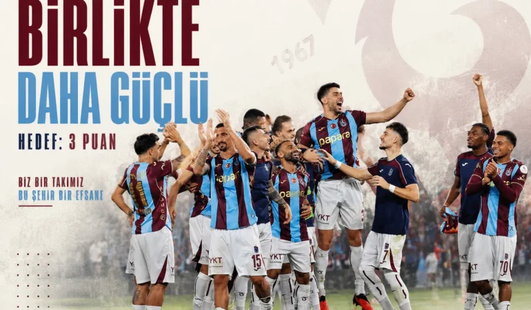 Trabzonspor’un Avrupa gecesi: Tur için sahaya çıkıyor