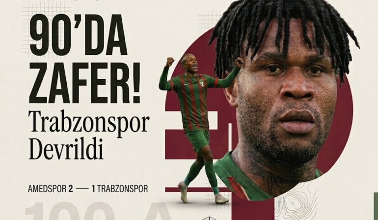 Amedspor’dan 90’da zafer! Trabzonspor’u 2-1 devirdi