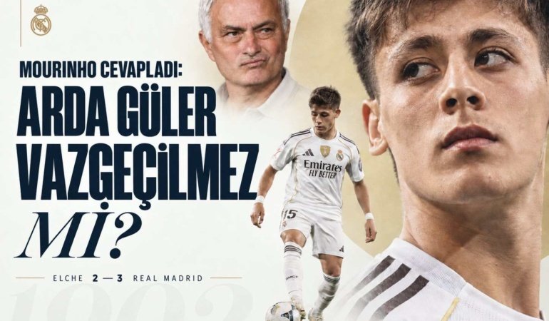 Arda Güler maçın oyuncusu seçildi, Mourinho’ya “Vazgeçilmez mi?” diye soruldu