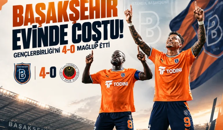Başakşehir evinde coştu! Gençlerbirliği’ni 4-0 mağlup etti