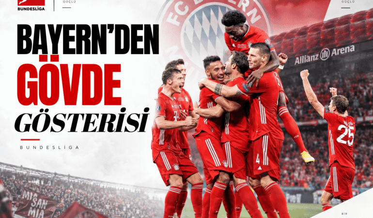 Bayern Münih rakibini sahadan sildi! 7 gollü gece