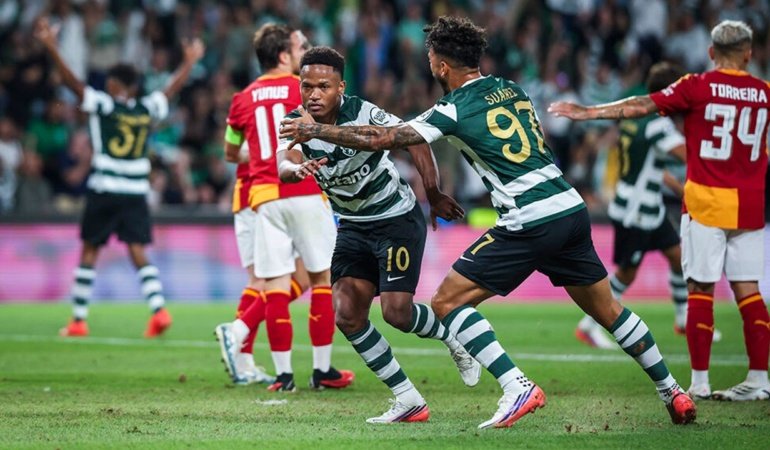 Galatasaray, Sporting'e 3-1 mağlup oldu