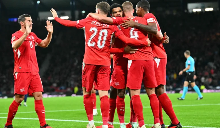 İsviçre İskoçya'yı 3 golle geçti