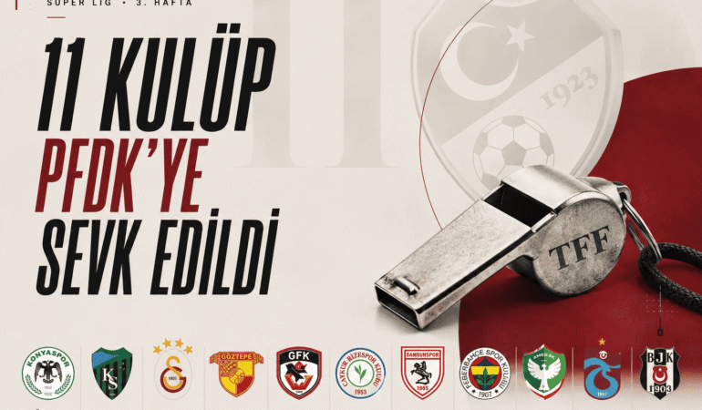 Süper Lig'de 11 kulüp PFDK'ye sevk edildi