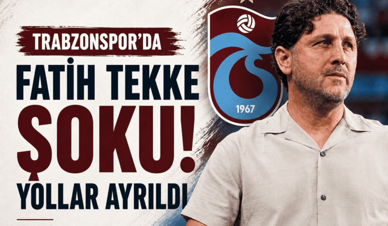 Trabzonspor’da Fatih Tekke şoku! Yollar ayrıldı
