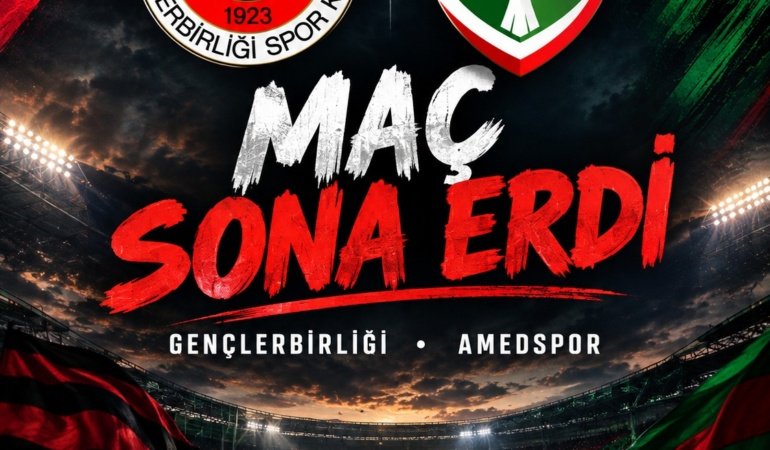 Ankara’daki Gençlerbirliği–Amedspor mücadelesi tamamlandı
