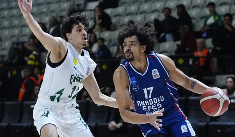 Basketbol Süper Ligi'nde Anadolu Efes'e büyük şok! Esenler Erokspor'dan tarihi galibiyet