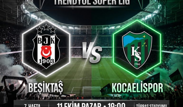 Beşiktaş-Kocaelispor maçında ilk düdük çaldı