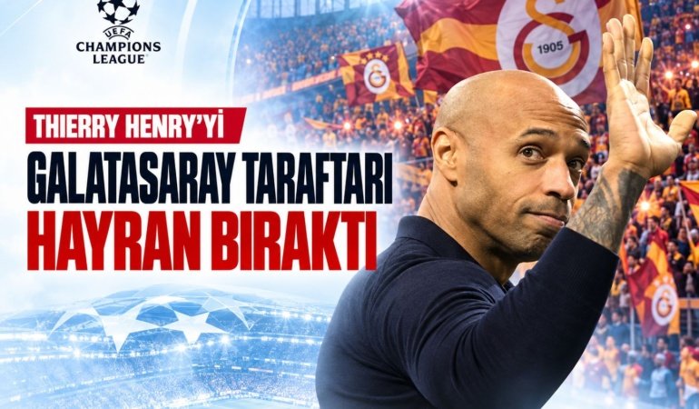 Galatasaray taraftarı Thierry Henry'yi hayran bıraktı