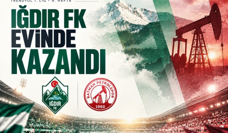 Iğdır FK, Batman Petrolspor'u 2-1 mağlup etti