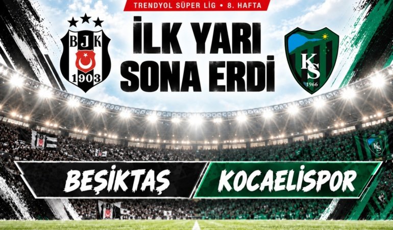 Orkun ve Vlahovic attı, Beşiktaş devreyi önde kapattı