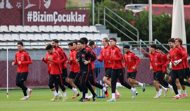 Ümit Milli Takımı, Macaristan maçı hazırlıklarını tamamladı